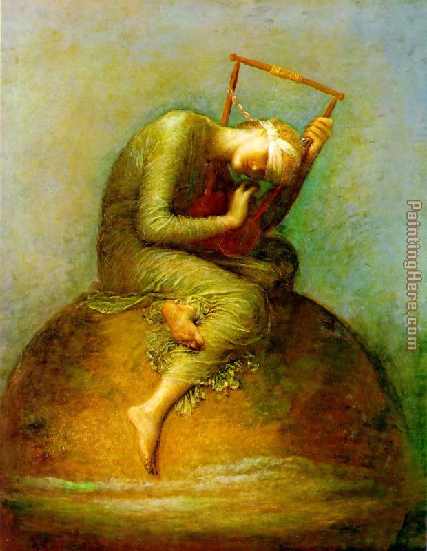 Watts Hope painting - George Frederick Watts Watts Hope art painting